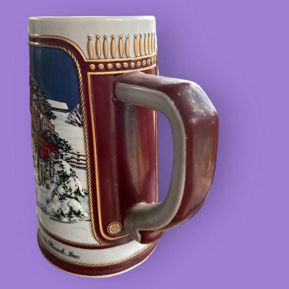 1989 Vintage Budweiser Beer Stein Anheuser-Busch Clydesdales Ceramarte Retro - Picture 4 of 11